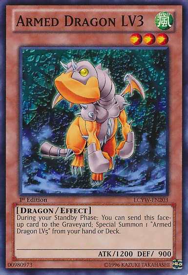 yugioh armed dragon lv3 card